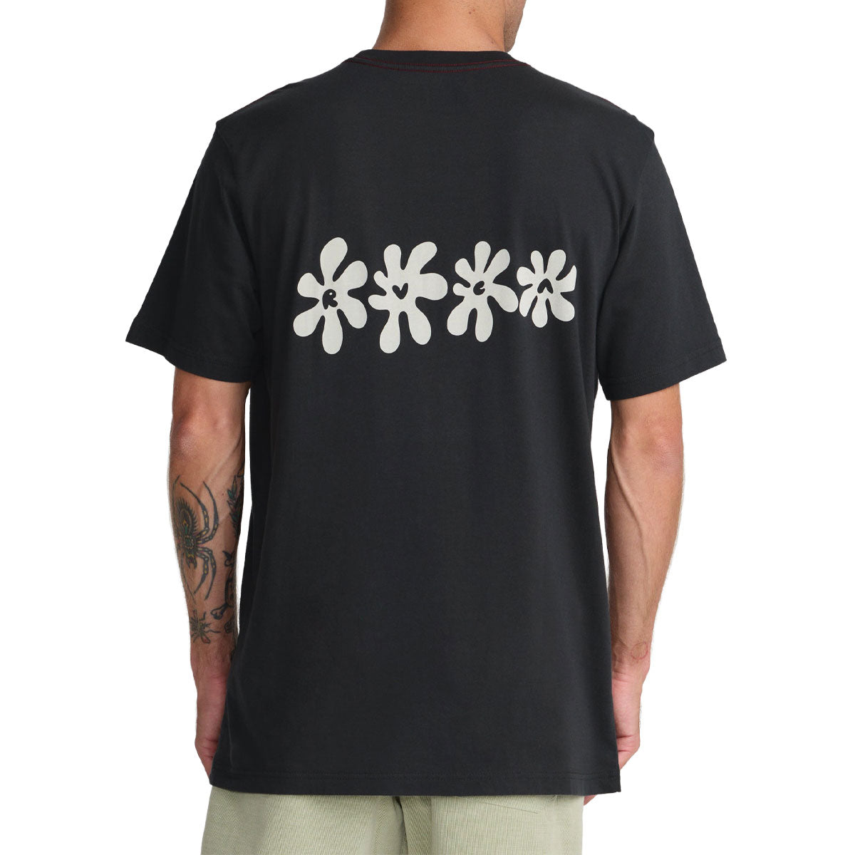 RVCA Bryce Bloom T-Shirt - Pirate Black image 4