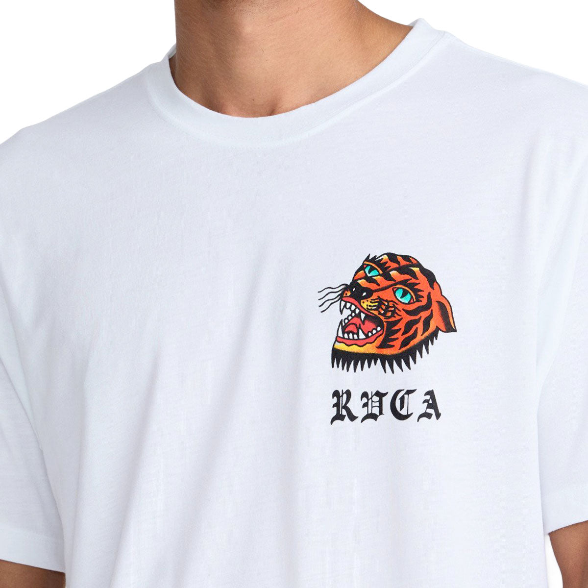 RVCA Kaleb Tiger T-Shirt - White image 5
