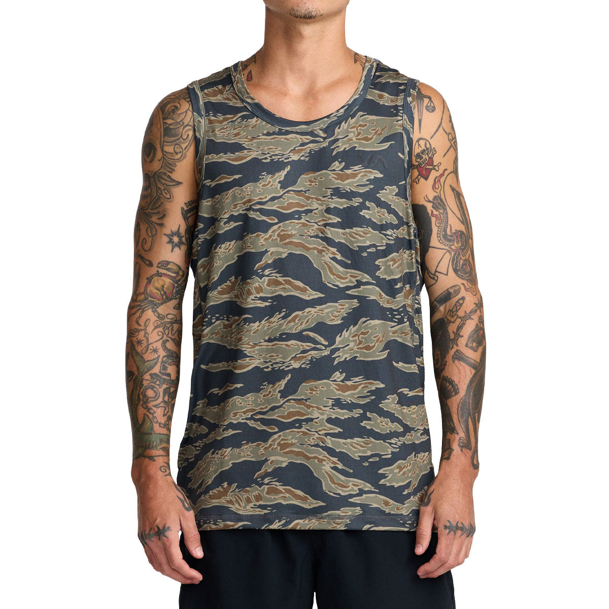 RVCA Sport Vent Tank Top - Tiger Camo image 2