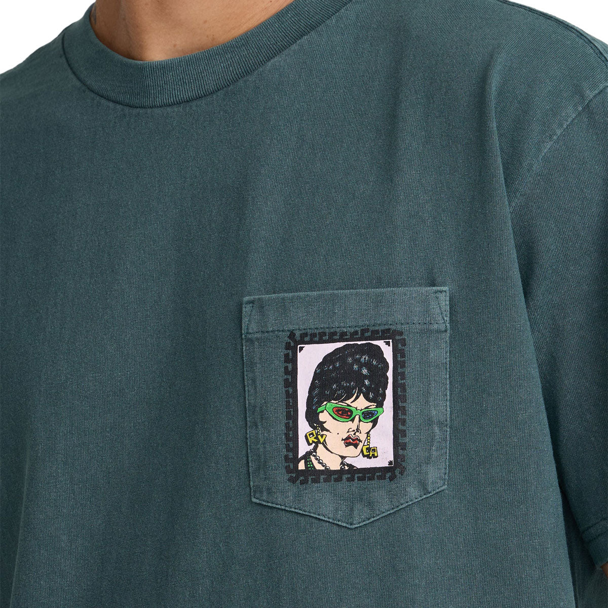 RVCA Barbra Bangles T-Shirt - Dusty Green image 5