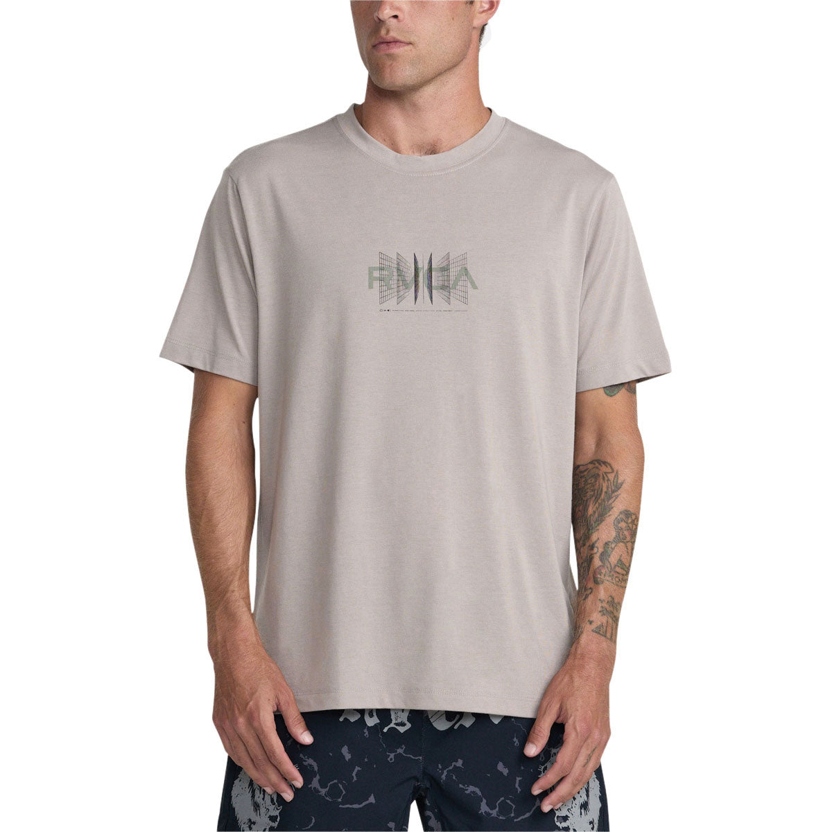 RVCA Inter RVCA T-Shirt - Brown Stone image 3