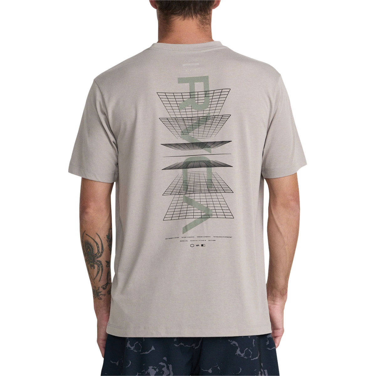 RVCA Inter RVCA T-Shirt - Brown Stone image 4