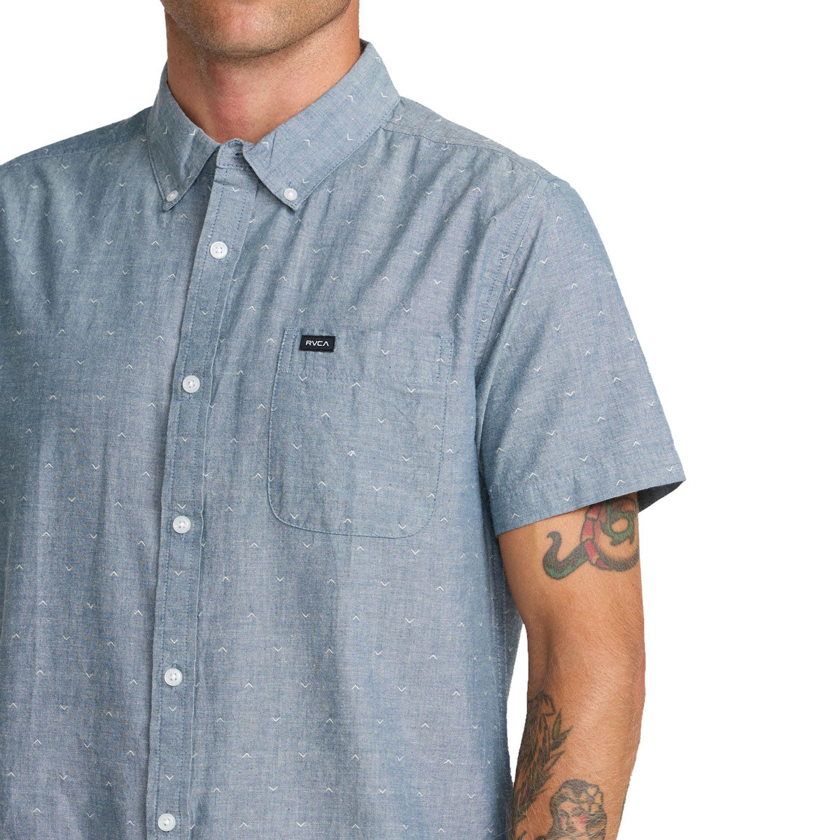 RVCA Thatll Do Dobby Shirt - Vintage Navy image 4