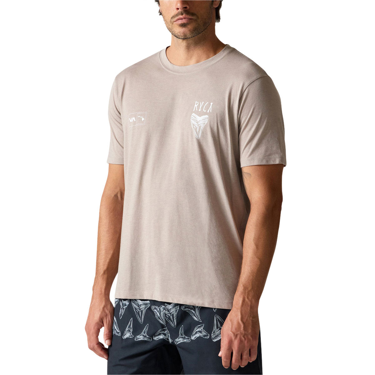 RVCA Ben Horton Hawaii T-Shirt - Brown Stone image 3