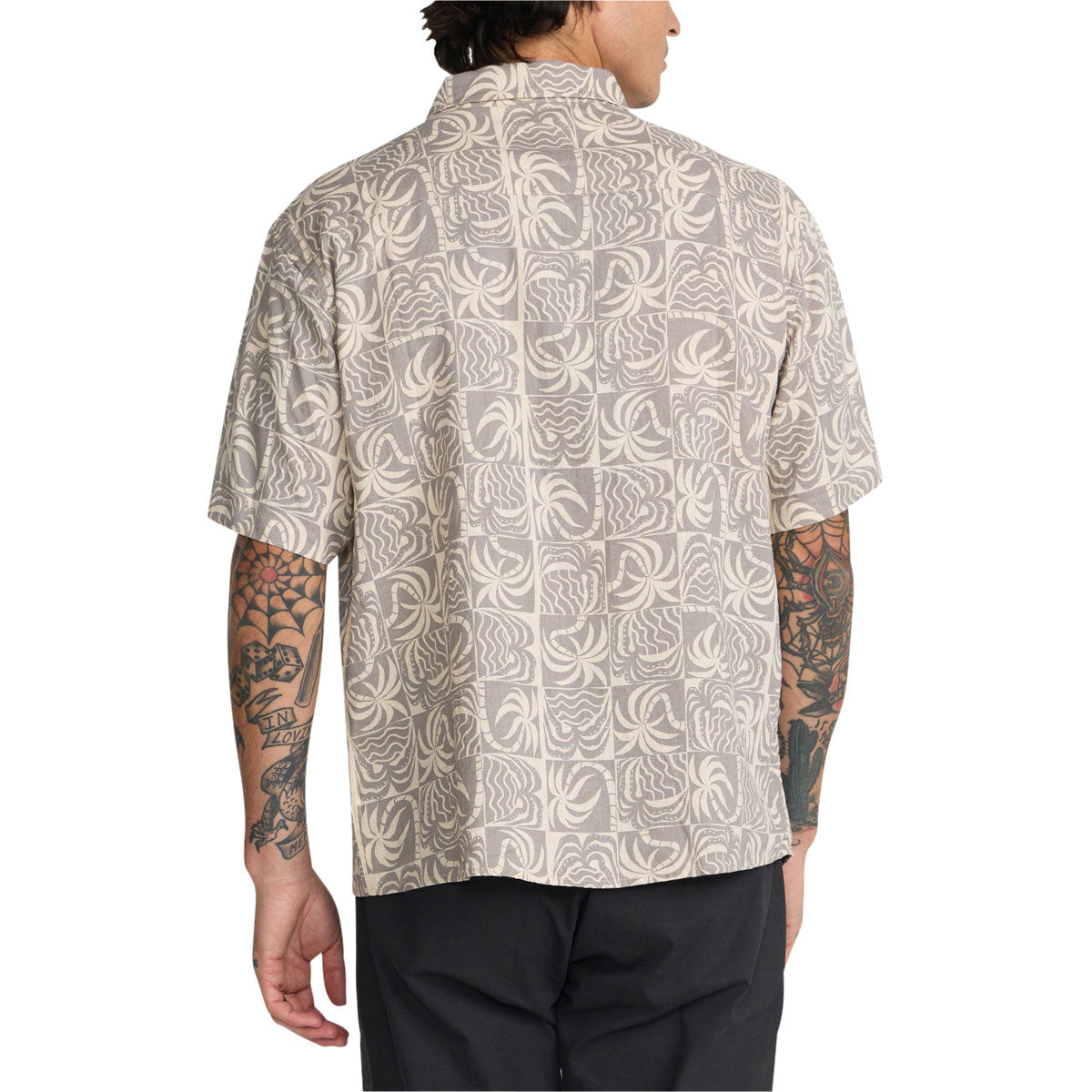 RVCA Exotica Palm Days Shirt - Light Burlap image 2