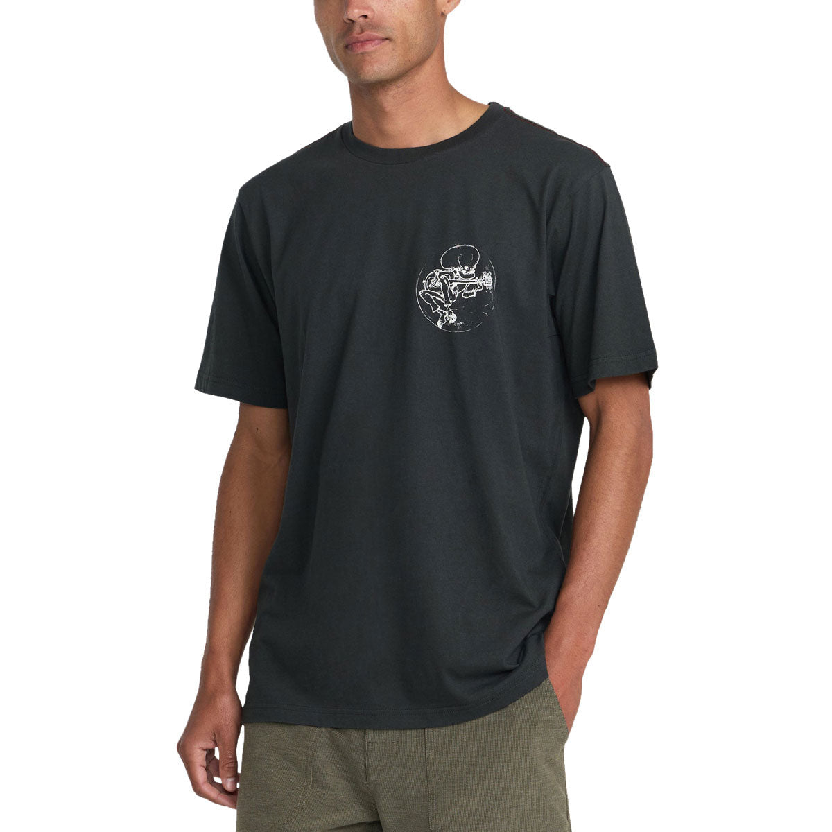 RVCA Skull Jams T-Shirt - Pirate Black image 3