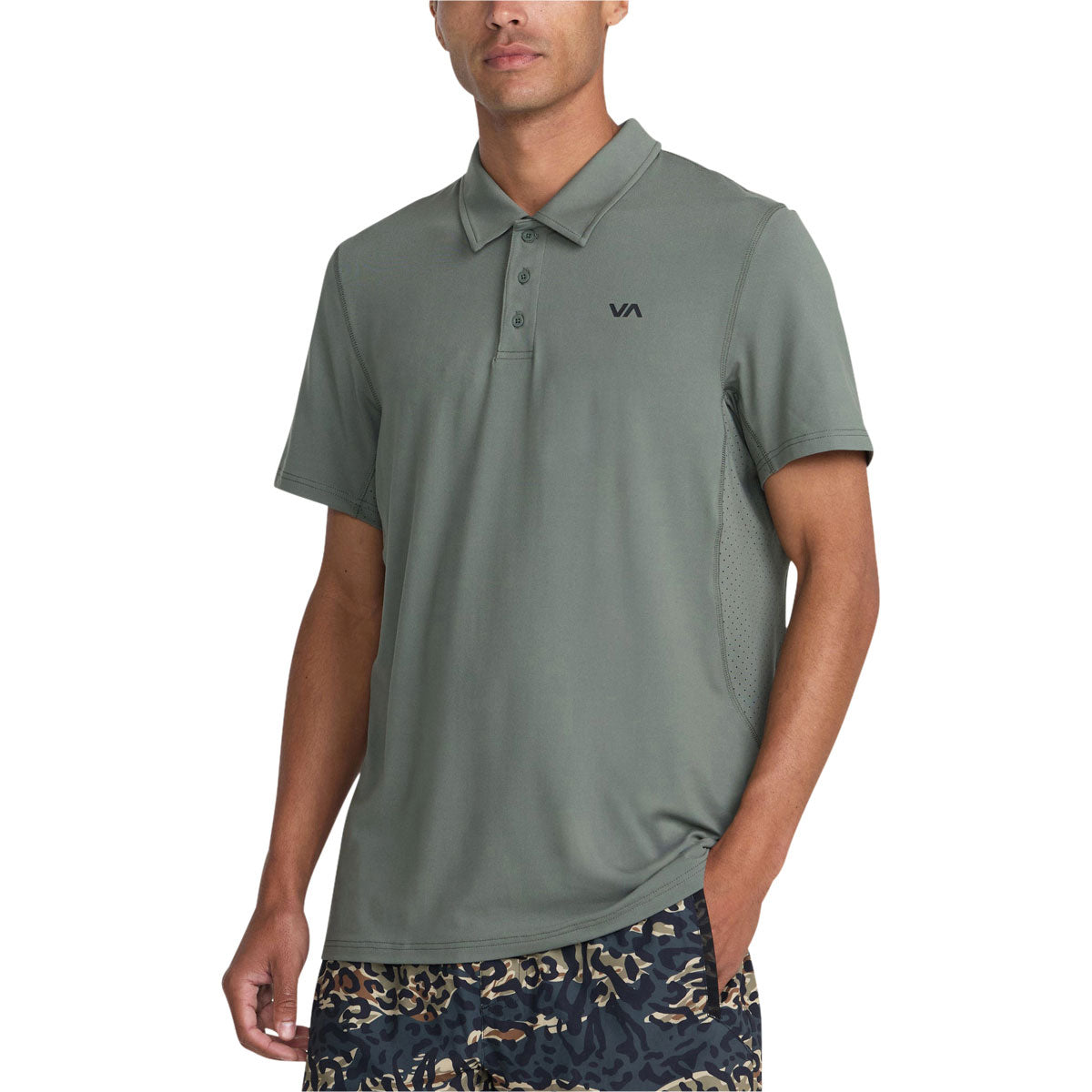 RVCA Sport Vent Polo Shirt - Sage Leaf II image 3