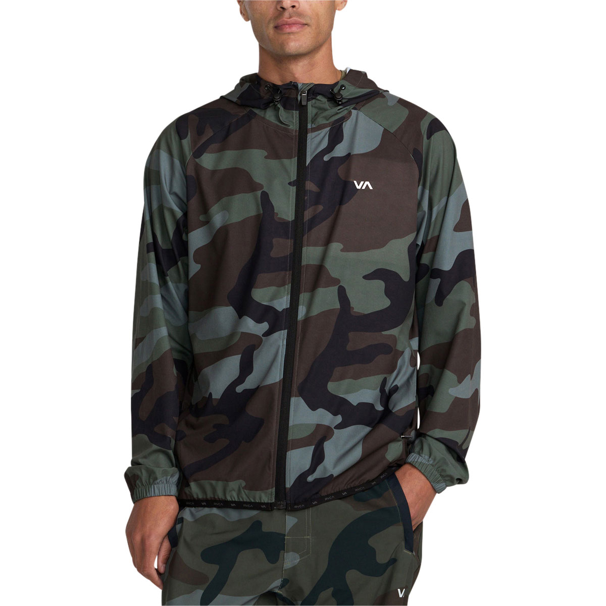 RVCA Yogger III Jacket - Green Camo II image 1