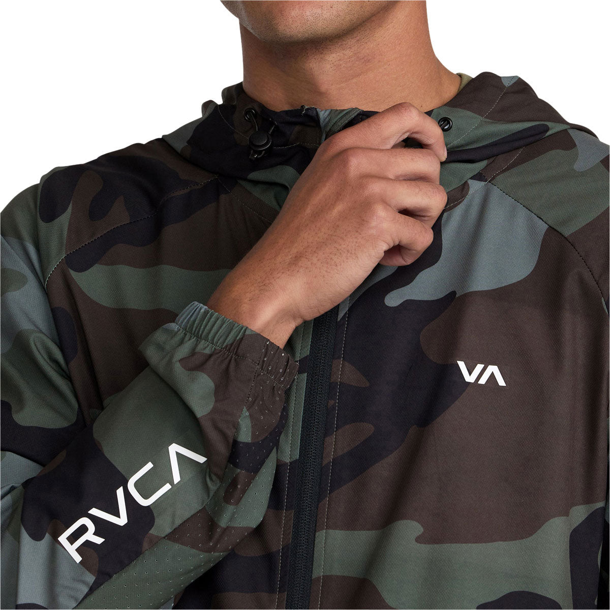 RVCA Yogger III Jacket - Green Camo II image 3