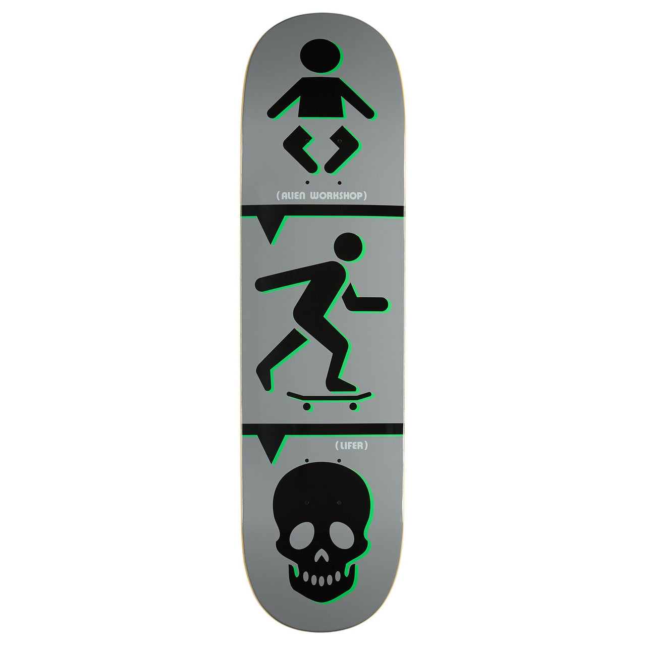 Alien Workshop Lifer Skateboard Deck - Grey - 8.44