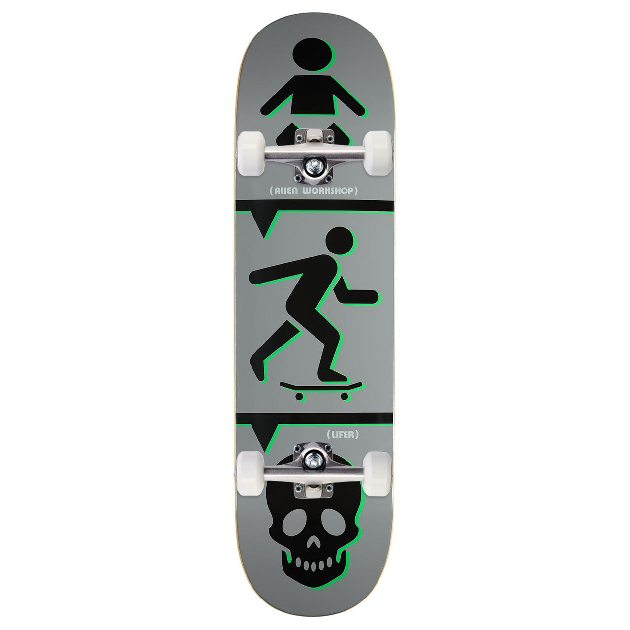 Alien Workshop Lifer Skateboard Complete - Grey - 8.44