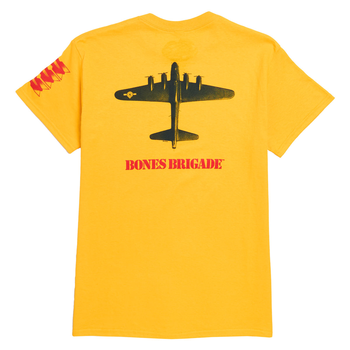 Bones Brigade OG Bomber T-Shirt - Gold image 1