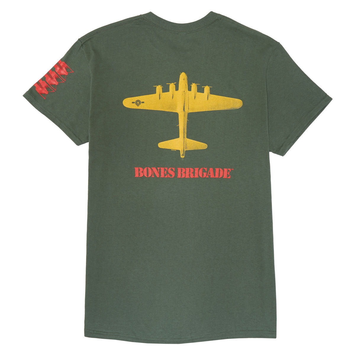Bones Brigade OG Bomber T-Shirt - Military Green image 1