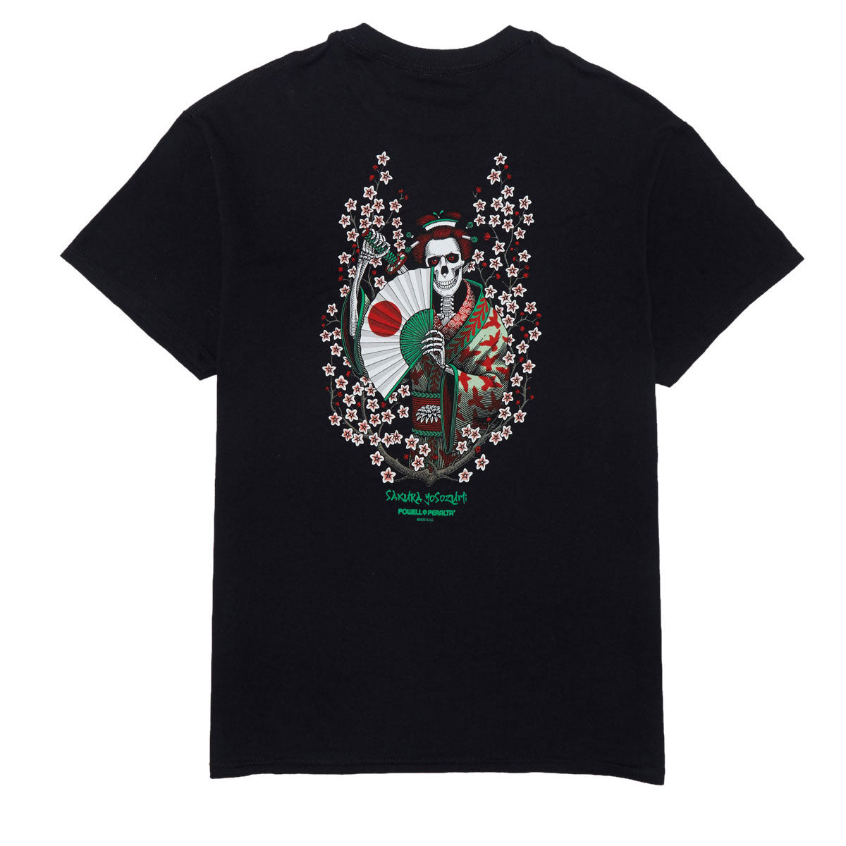 Powell-Peralta Sakura Yosozumi Samurai T-Shirt - Black image 1