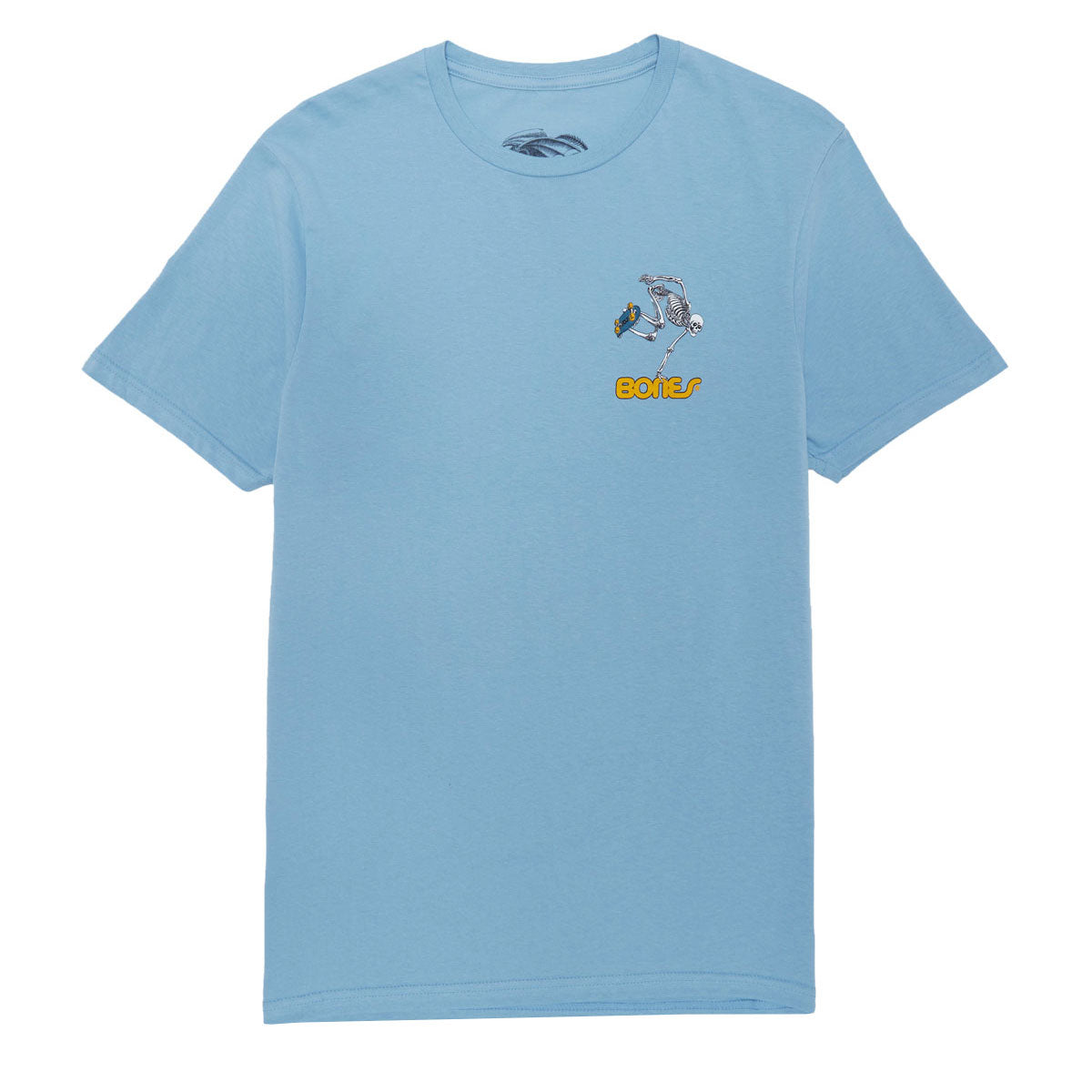 Powell-Peralta Skateboard Skeleton T-Shirt - Baby Blue image 1