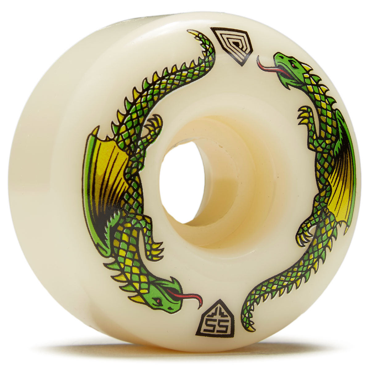 Powell-Peralta Dragon Formula 93A Skateboard Wheels - Off White - 55mm image 1