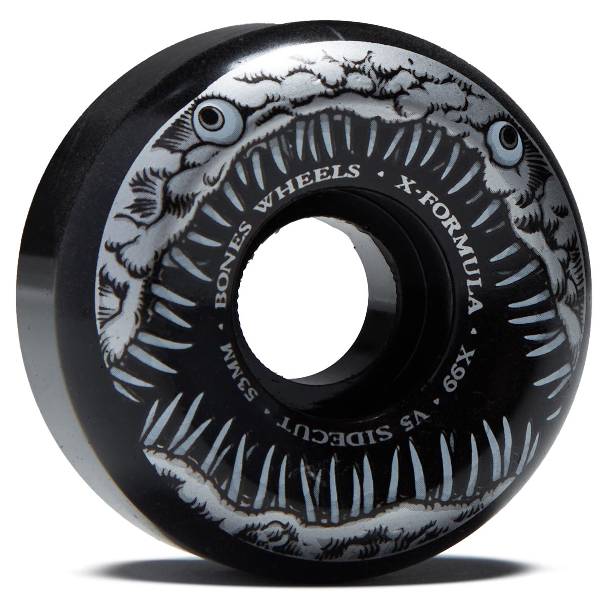 Bones Dark Waters 99a V5 Sidecut Skateboard Wheels - Black - 53mm image 1