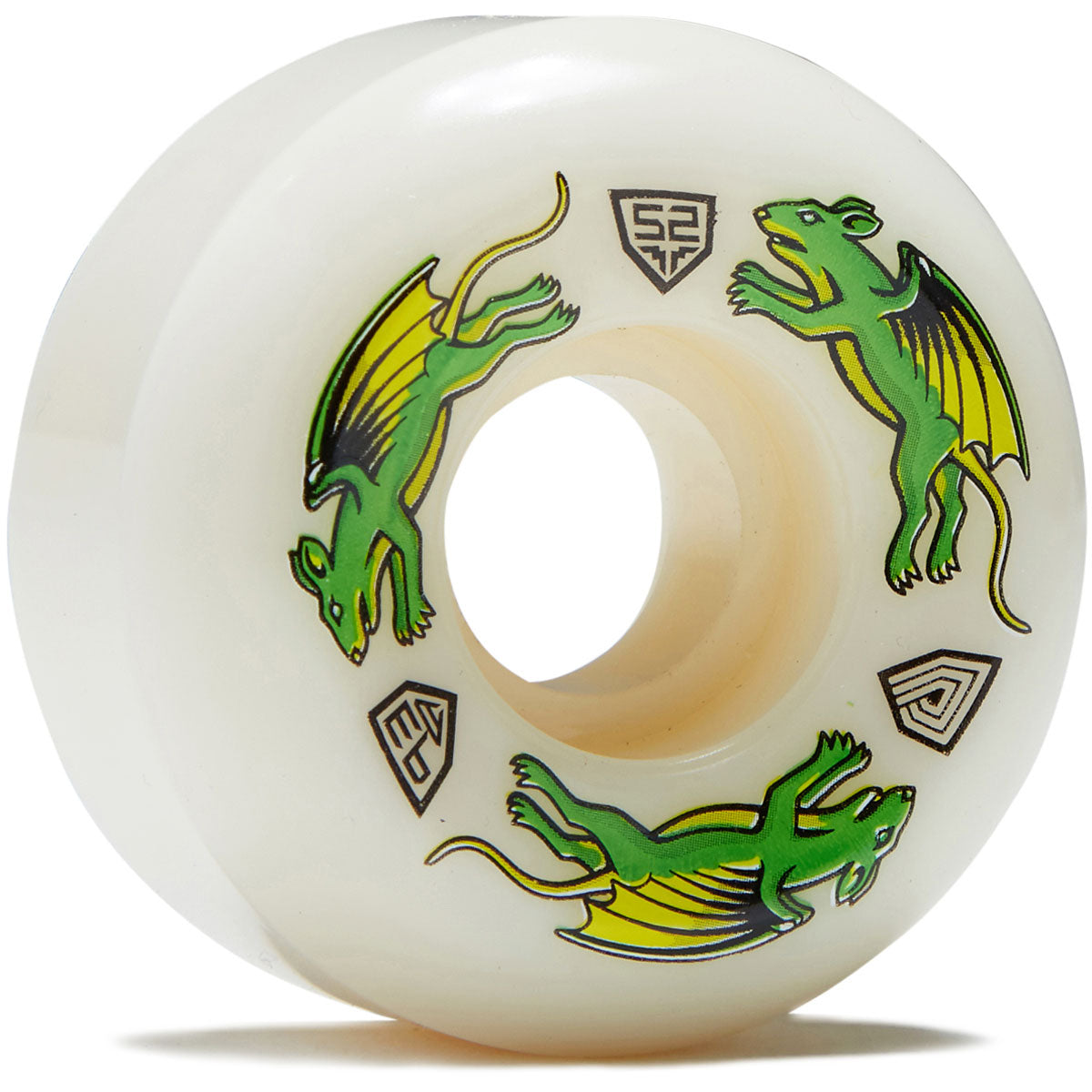 Powell-Peralta Dragon Formula 93a Nano Rat V5 Skateboard Wheels - Off White - 52mm image 1