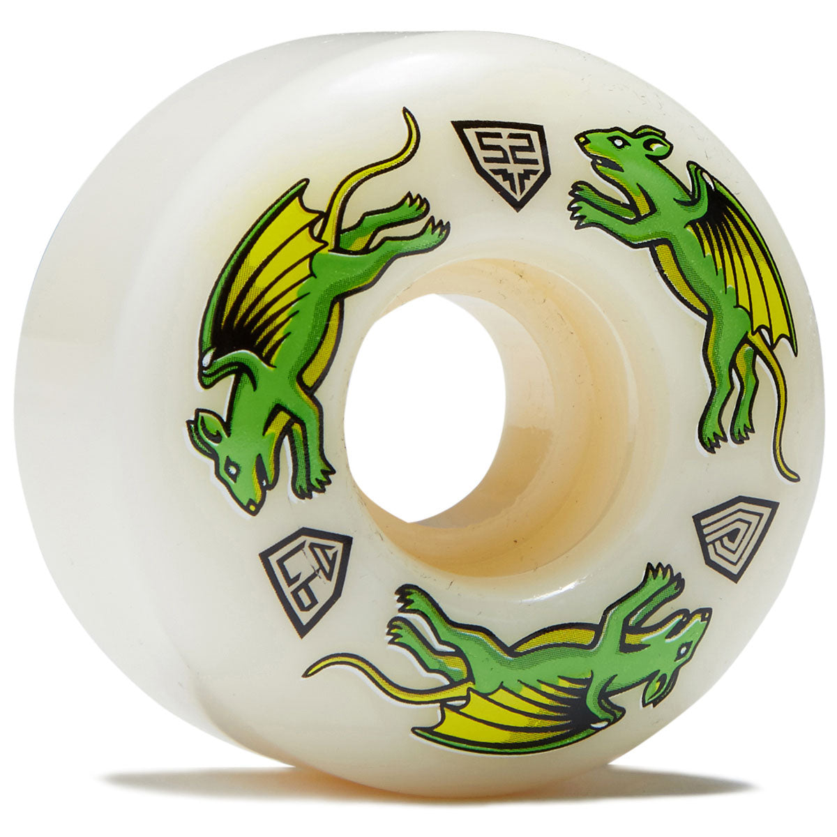 Powell-Peralta Dragon Formula 97a Nano Rat V4 Skateboard Wheels - Off White - 52mm image 1