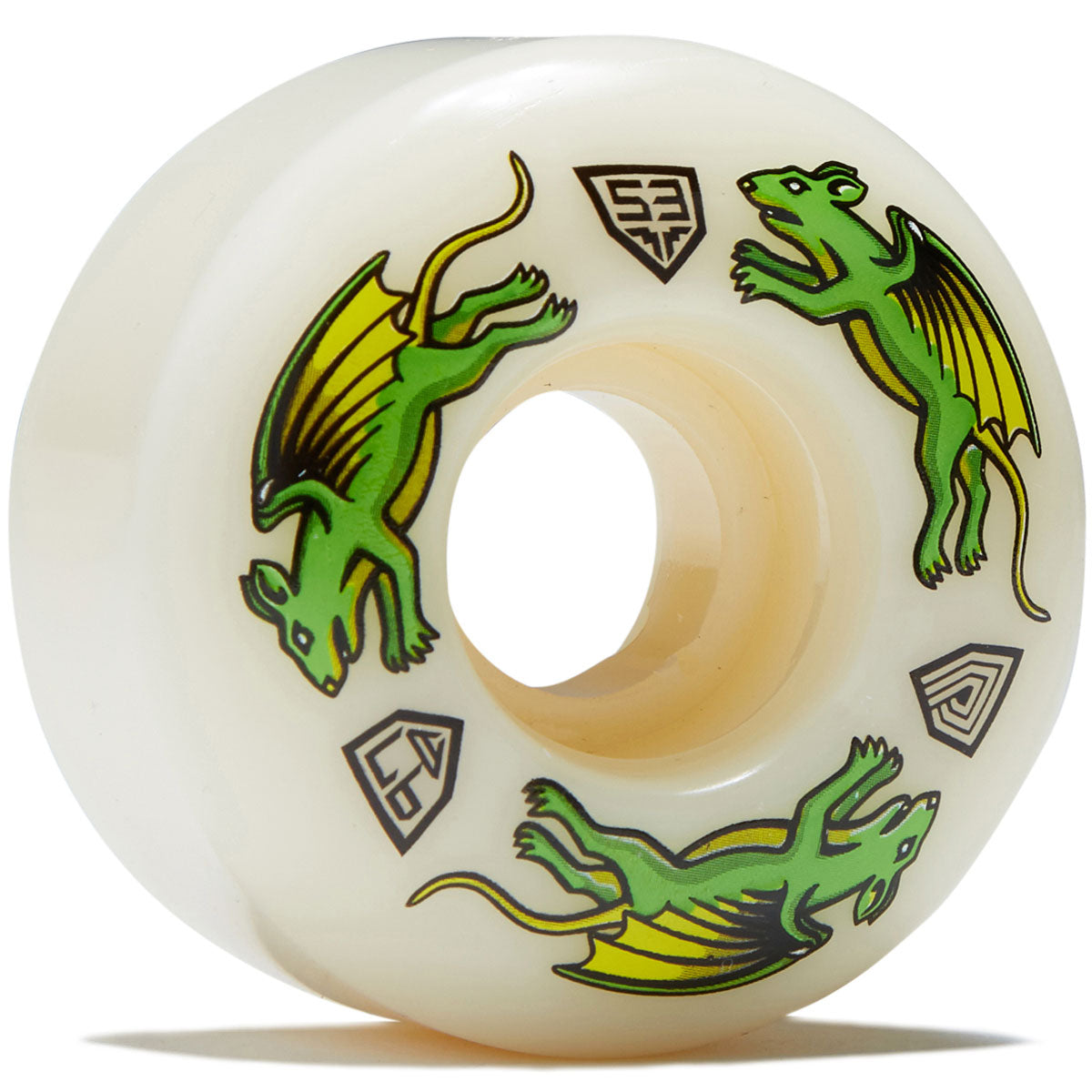 Powell-Peralta Dragon Formula 97a Nano Rat V4 Skateboard Wheels - Off White - 53mm image 1