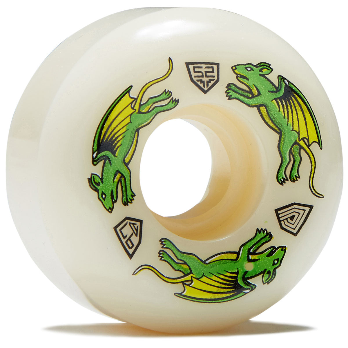 Powell-Peralta Dragon Formula 97a Nano Rat V5 Skateboard Wheels - Off White - 52mm image 1