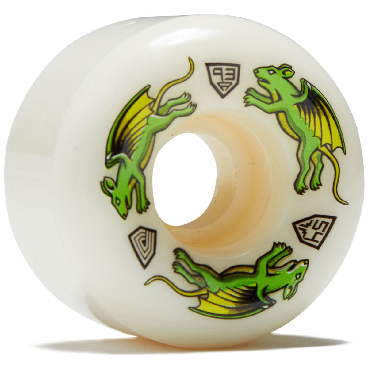 Powell-Peralta Dragon Formula 93a Nano Rat A2 Skateboard Wheels - Off White - 54mm image 1