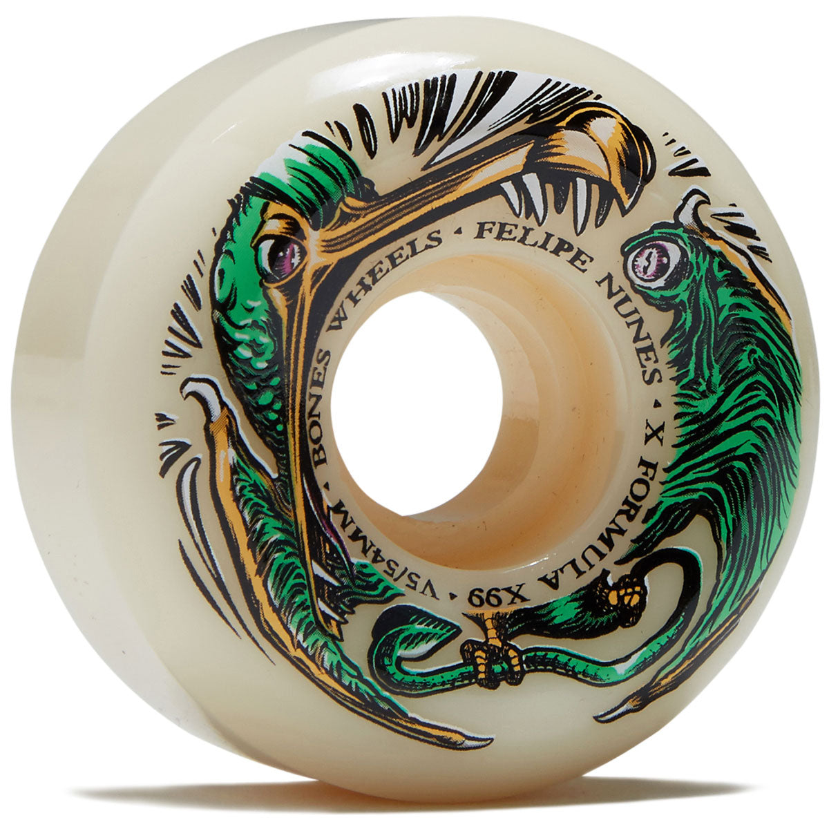 Bones Felipe Nunes Dino-Sortas 99A V5 Sidecut Skateboard Wheels - 54mm image 1