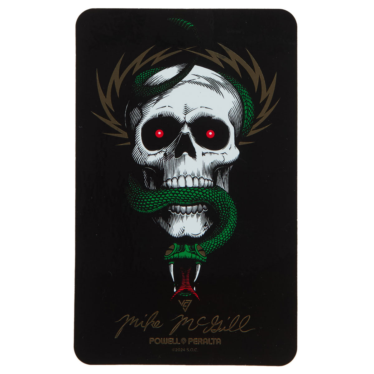 Powell-Peralta Mike McGill Skull And Snake McTwist 40th Anniversary Sticker image 1