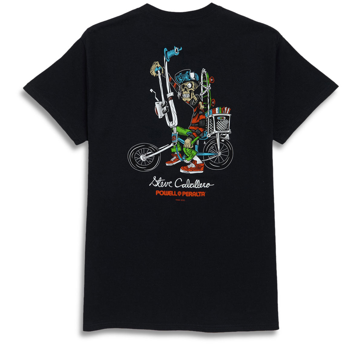 Powell-Peralta Steve Caballero Chopper Bike T-Shirt - Black image 1