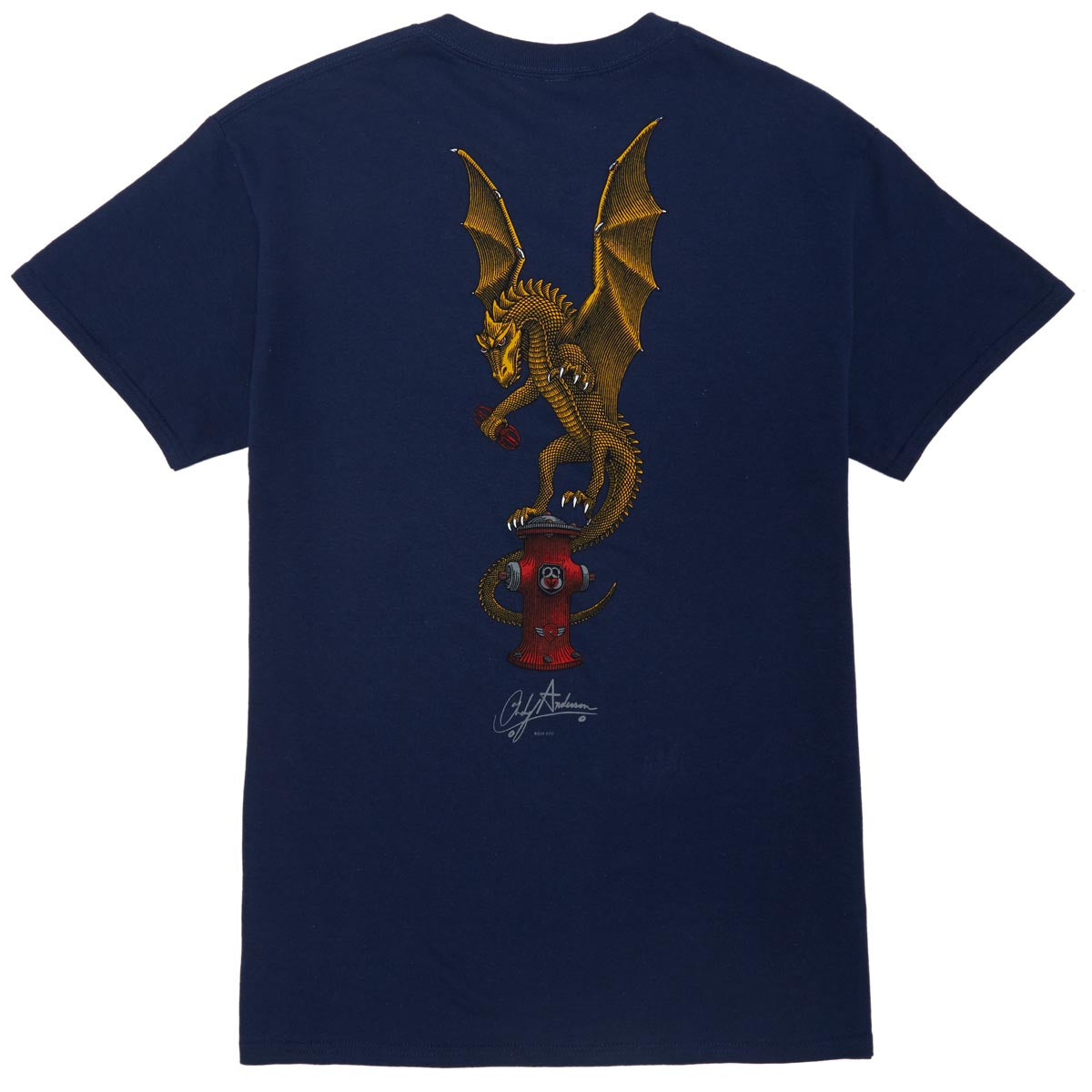 Powell-Peralta Andy Anderson Vajra T-Shirt - Navy image 2