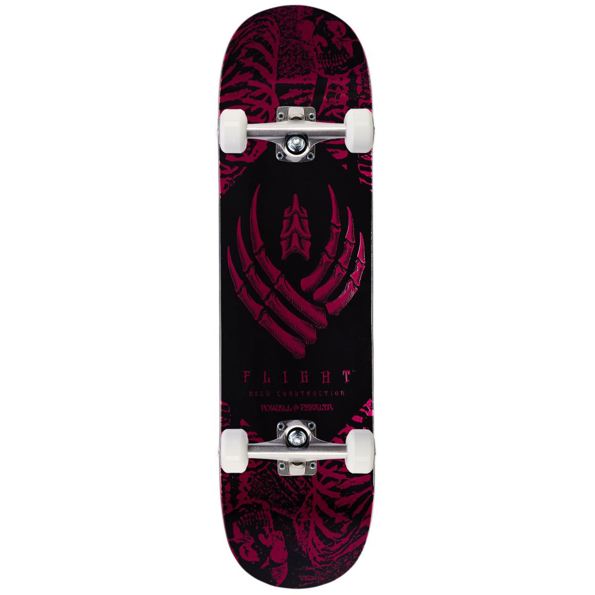 Powell-Peralta Flight Skeleton Skateboard Complete - Pink Foil - 8.00