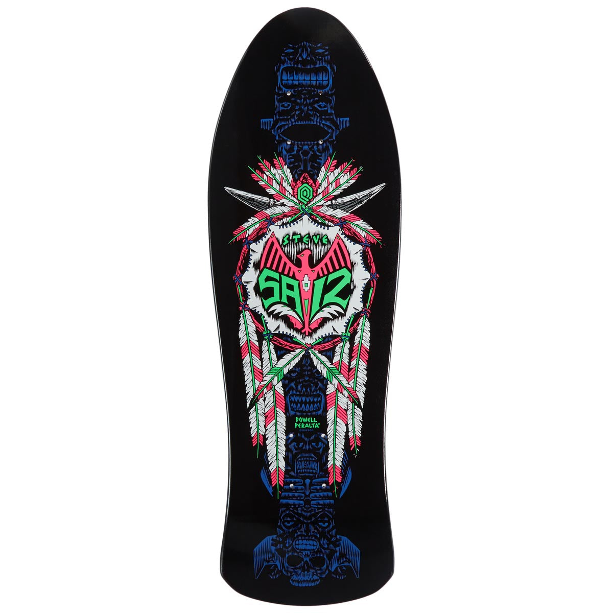 Powell-Peralta Steve Saiz Totem 05 Skateboard Deck - Blacklight - 10.00