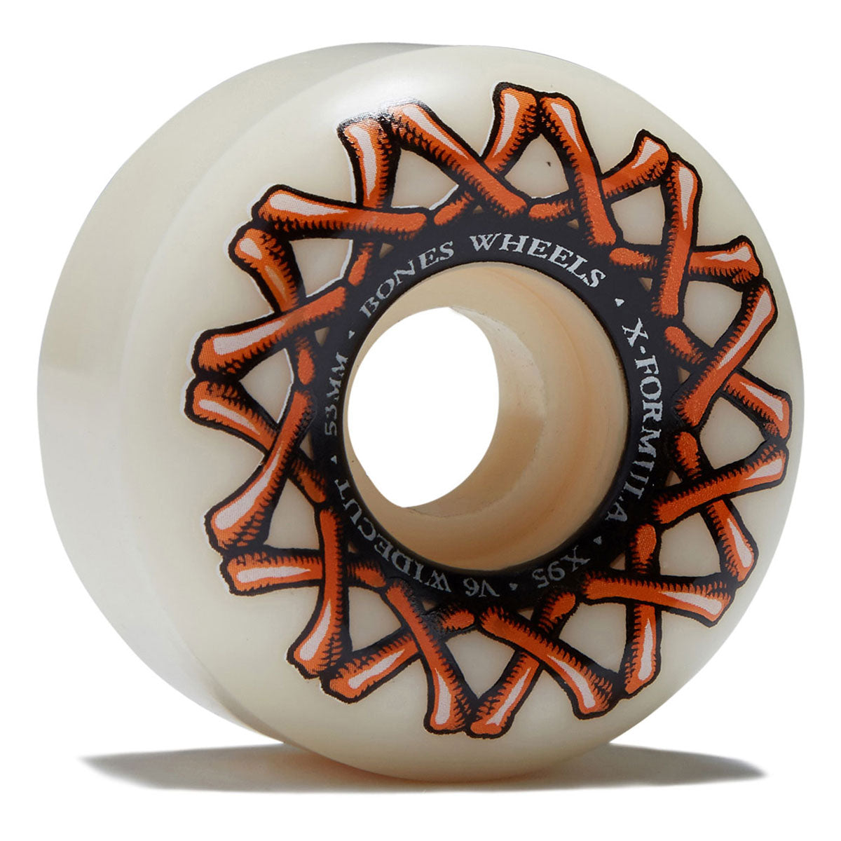 Bones X Formula Wide-Cuts 95a V6 Wide-Cut Skateboard Wheels - 53mm image 1