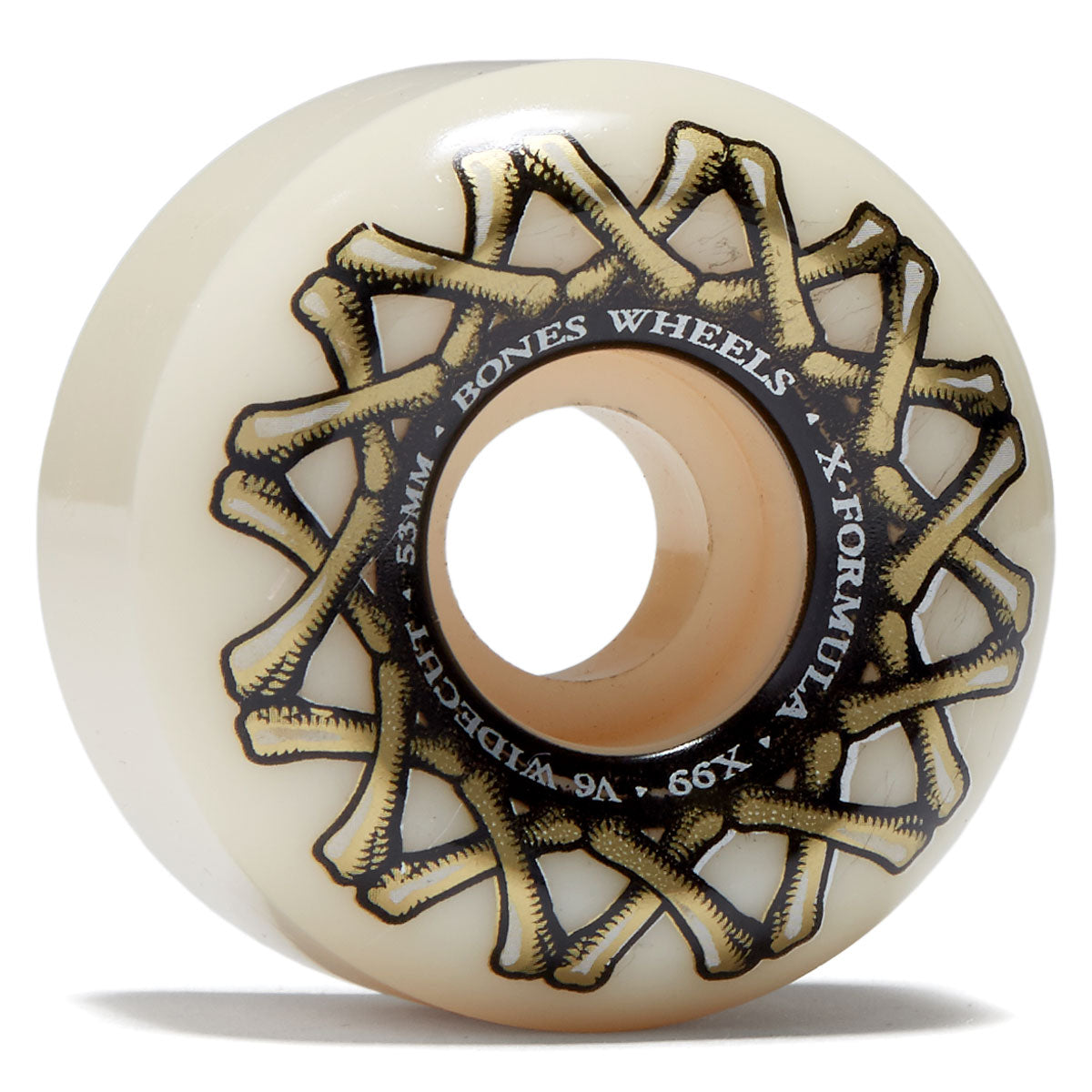 Bones X Formula Widecuts 99a V6 Wide-Cut Skateboard Wheels - 53mm image 1