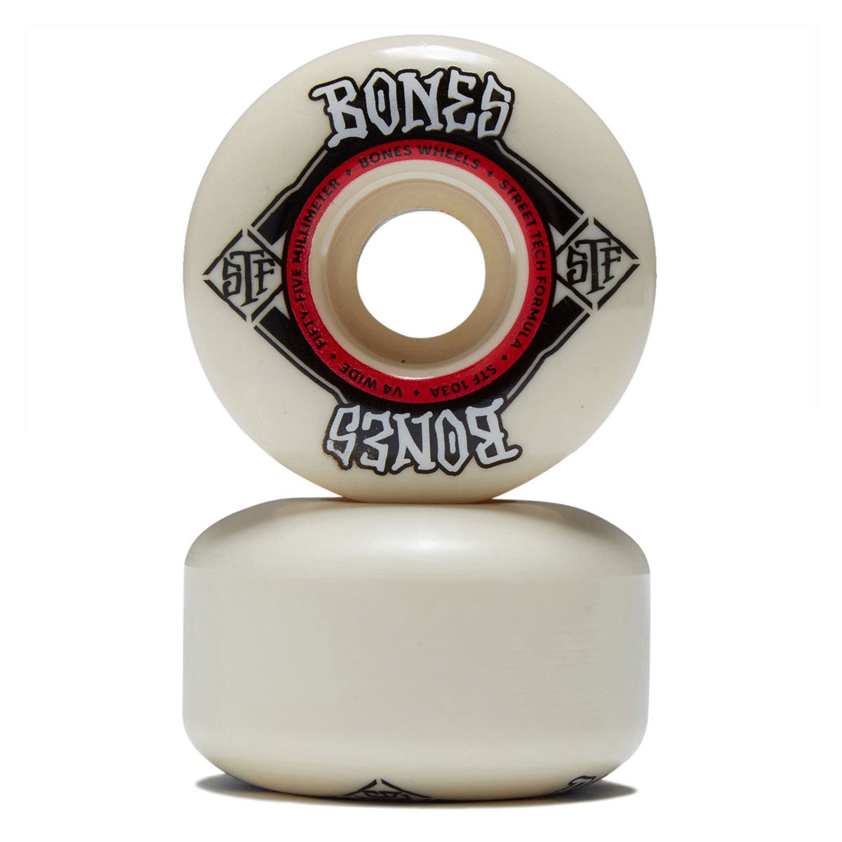 Bones STF Wides 103a V4 Wide Skateboard Wheels - 55mm image 2
