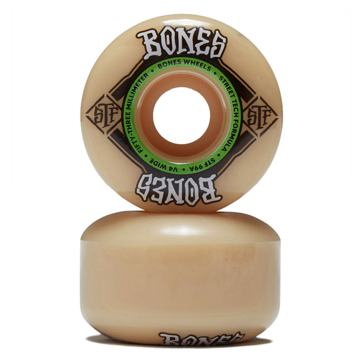 Bones STF Wides 99a V4 Wide Skateboard Wheels - 53mm image 2