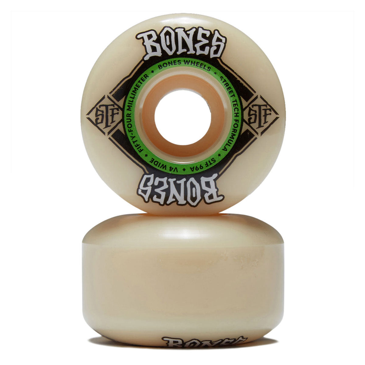 Bones STF Wides 99a V4 Wide Skateboard Wheels - 54mm image 2