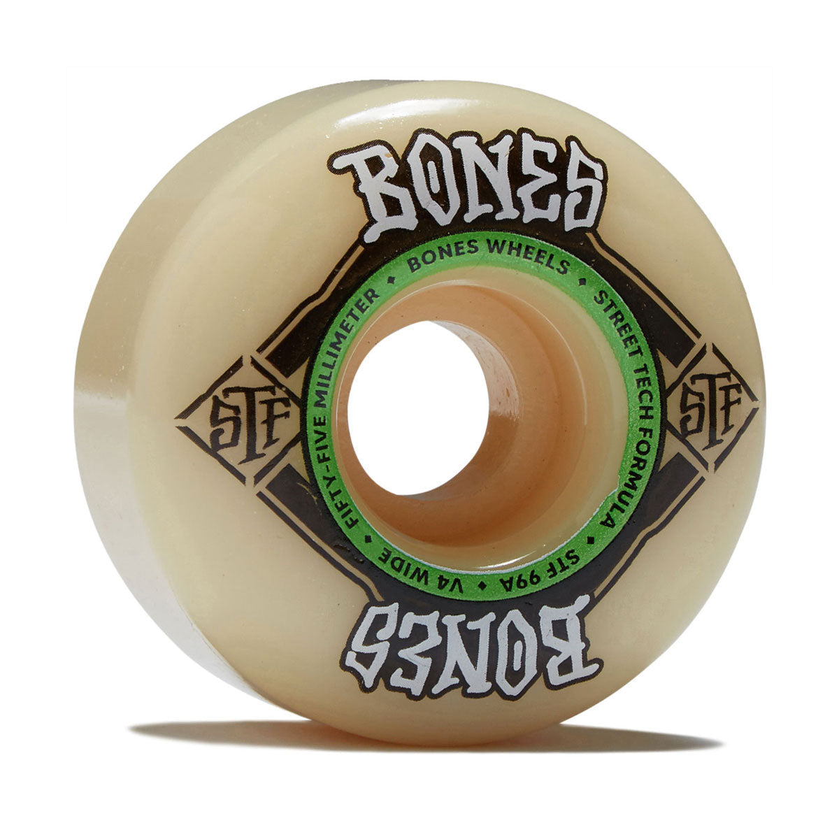 Bones STF Wides 99a V4 Wide Skateboard Wheels - 55mm image 1