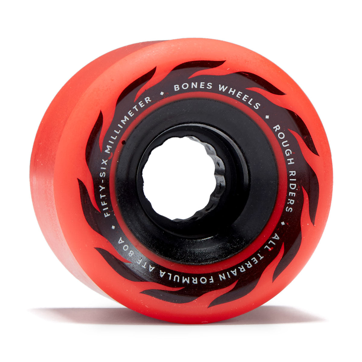 Bones ATF Rough Riders Eternal Flame 80a Skateboard Wheels - Red - 56mm image 1