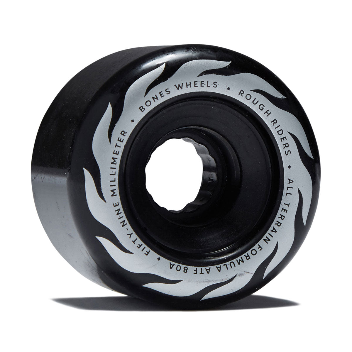 Bones ATF Rough Riders Eternal Flame 80a Skateboard Wheels - Black - 59mm image 1
