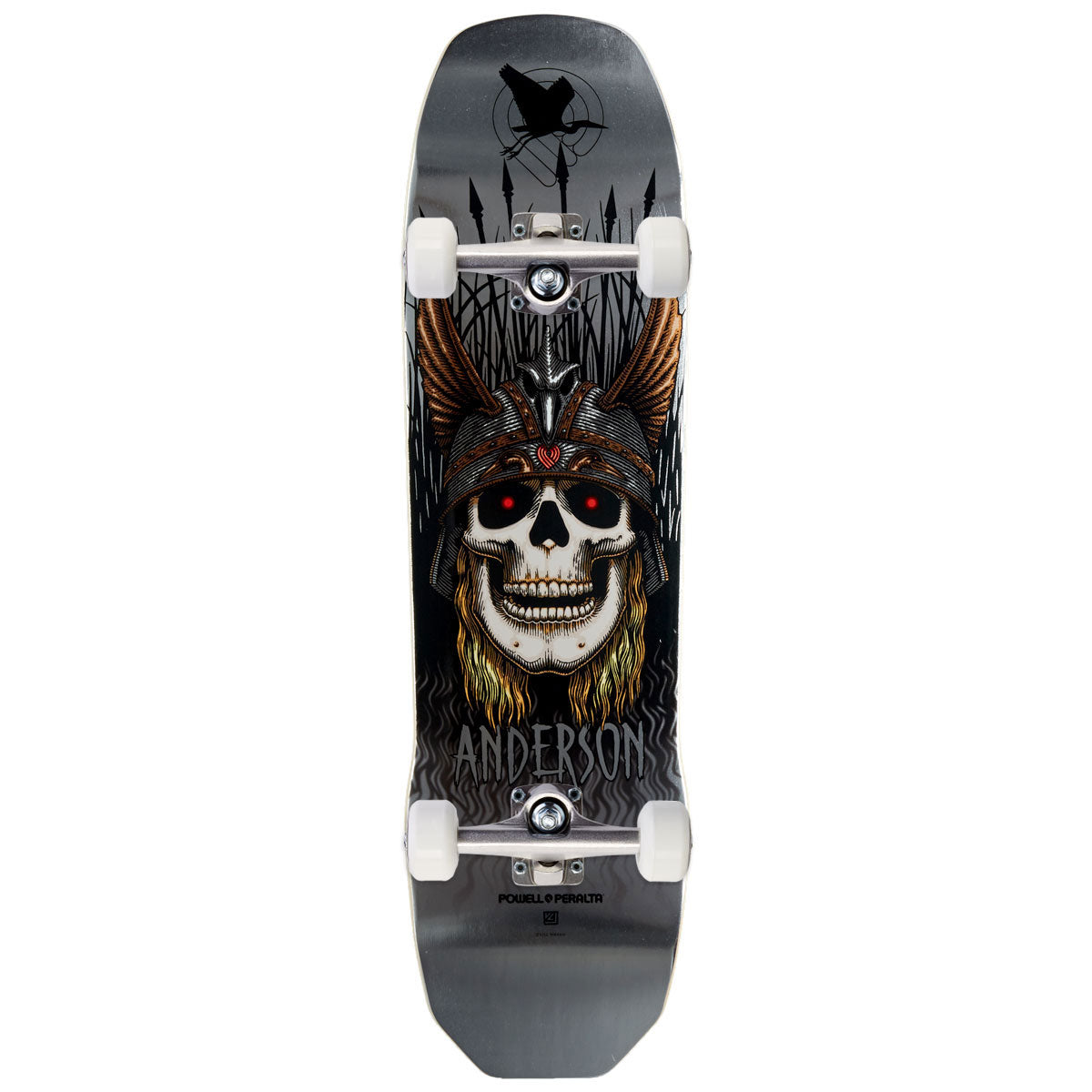 Powell-Peralta Andy Anderson Heron Skateboard Complete - Silver Foil - 8.40