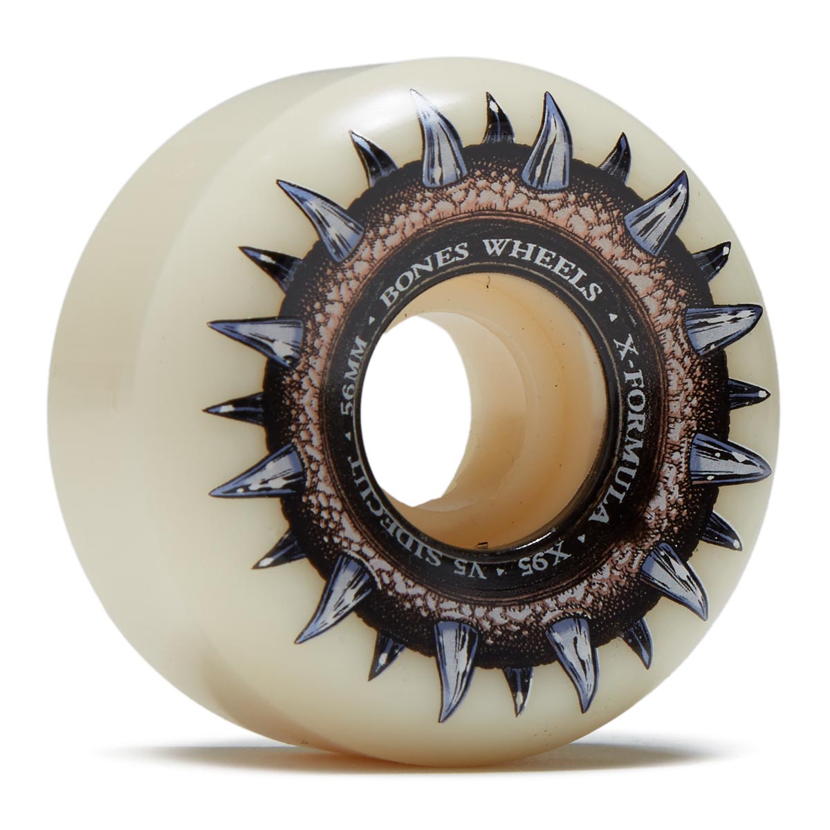 Bones X-Formula Street Cleats 95A Sidecut Skateboard Wheels - 56mm image 1