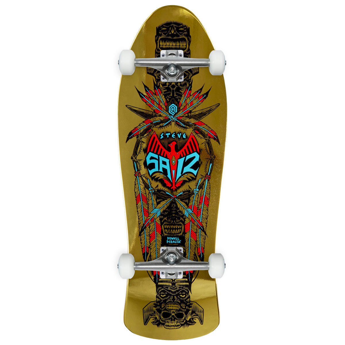 Powell-Peralta Steve Saiz Totem 06 Skateboard Complete - Gold Foil - 10.00