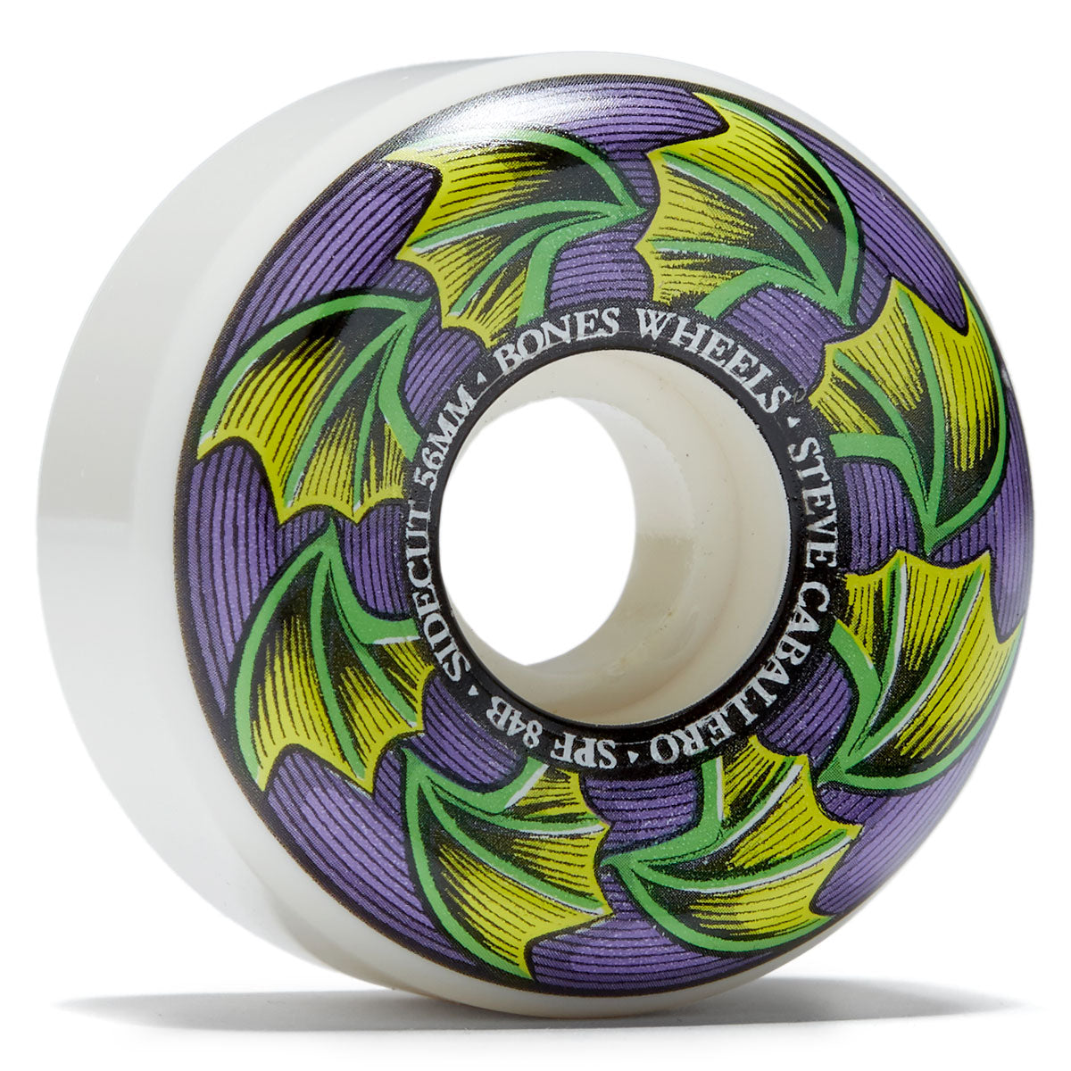Bones SPF Steve Caballero Bat Wings 84b Sidecuts Skateboard Wheels - 56mm image 1