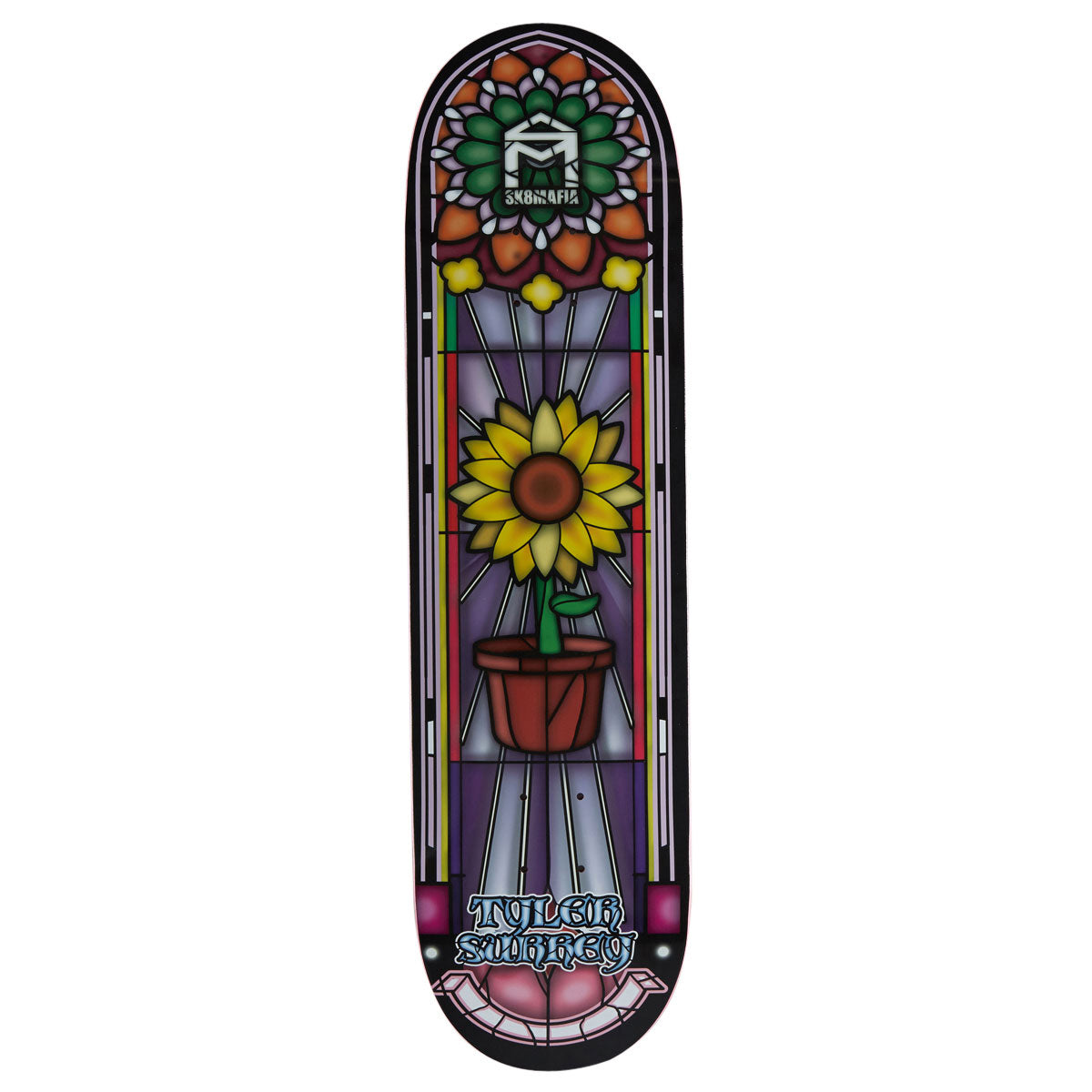 Sk8 Mafia Stained Glass Surrey Skateboard Deck - 8.25