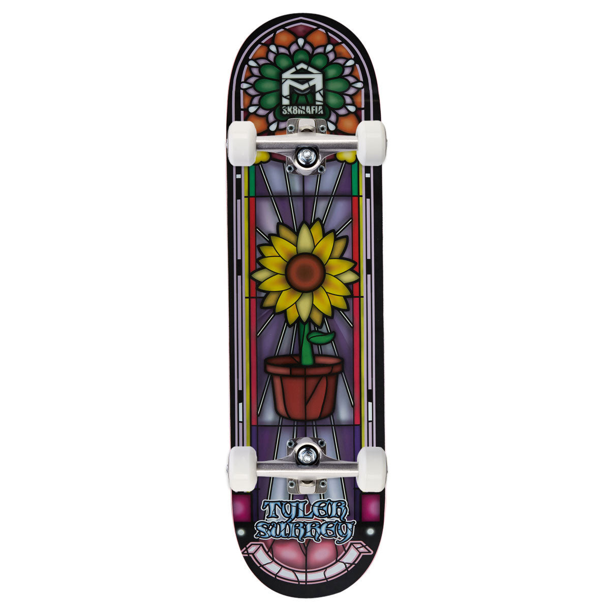 Sk8 Mafia Stained Glass Surrey Skateboard Complete - 8.25