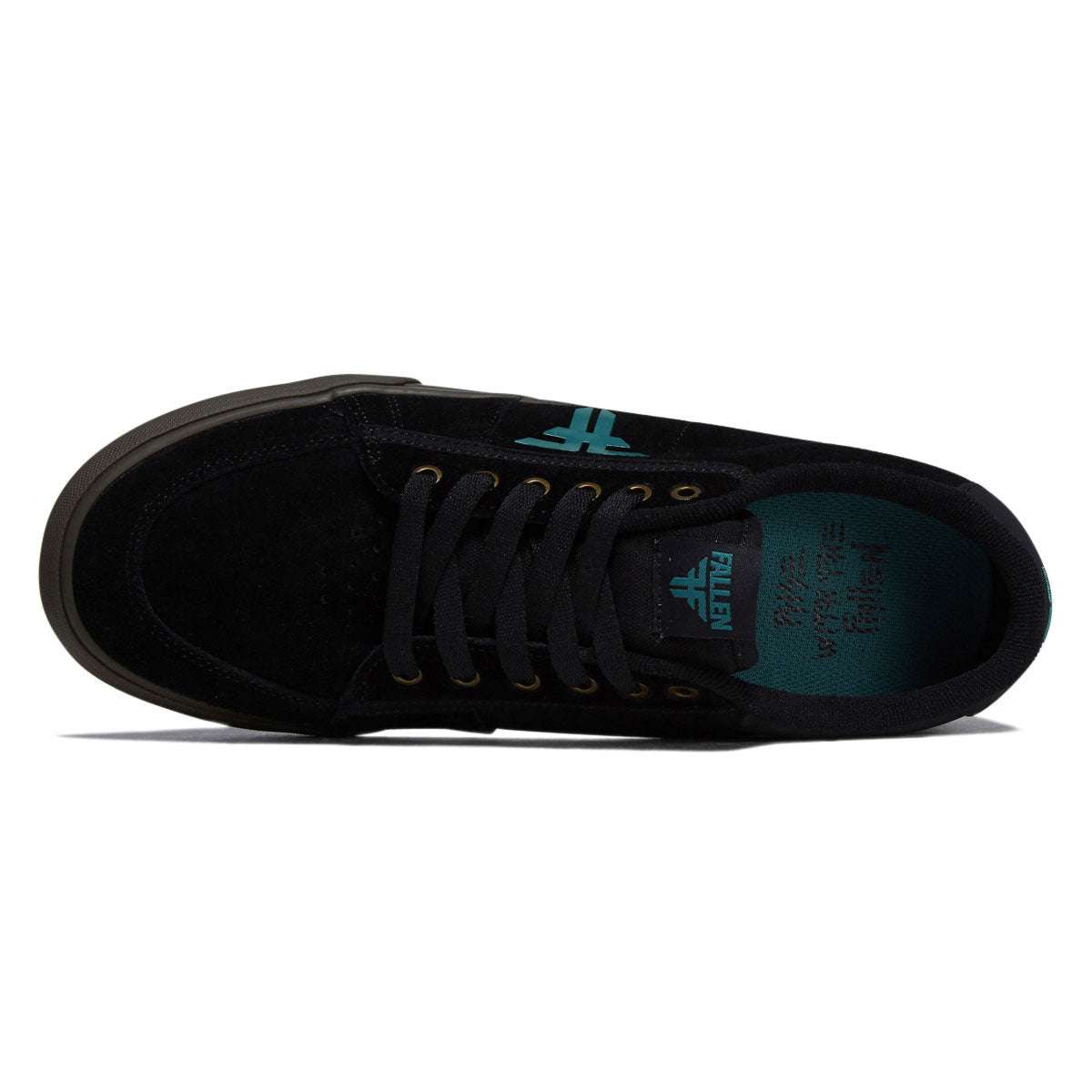 Fallen Bomber Shoes - Black/Teal/Dark Gum image 3