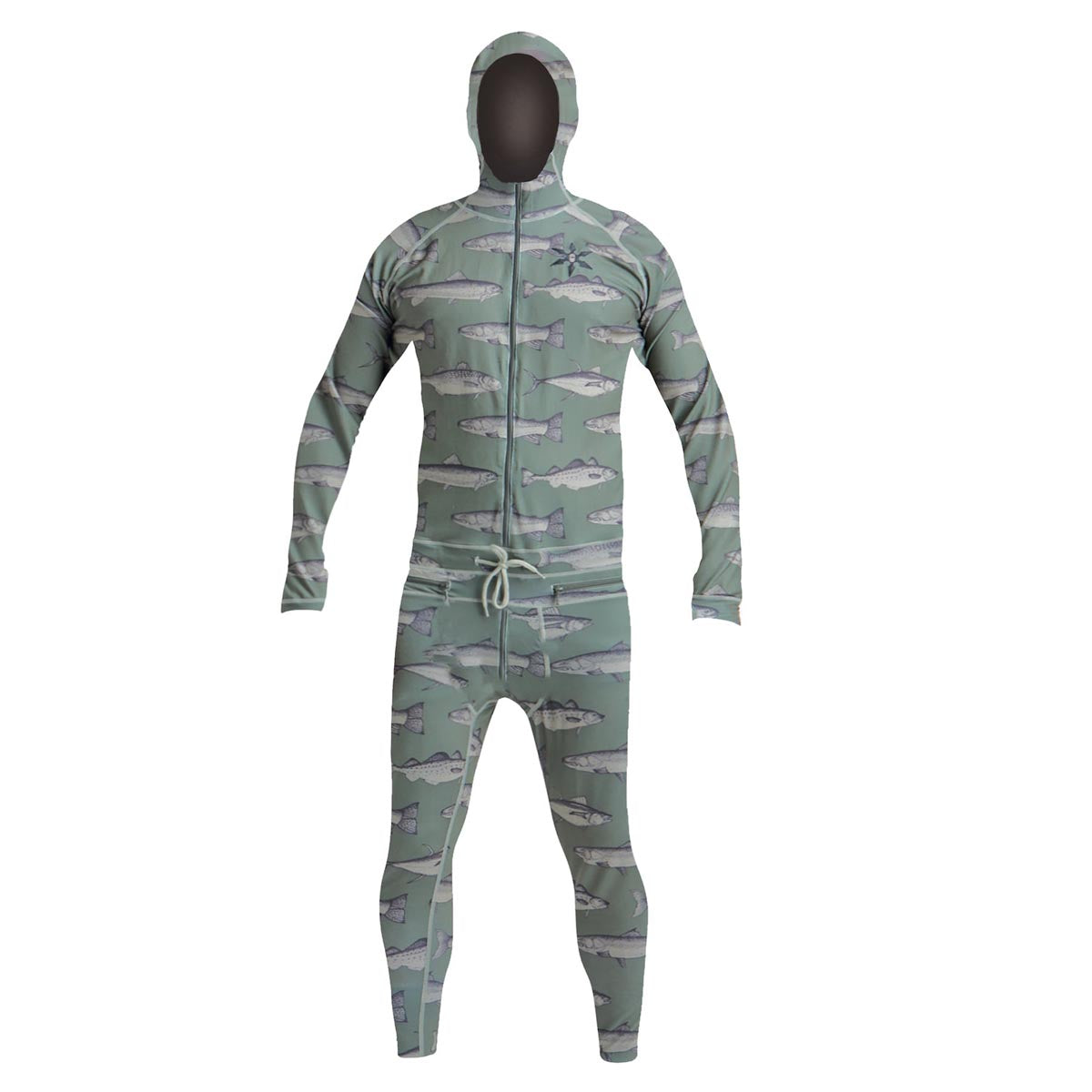 Airblaster Classic Ninja Suit 2024 Snowboard Base Layer - Olive Fish image 1