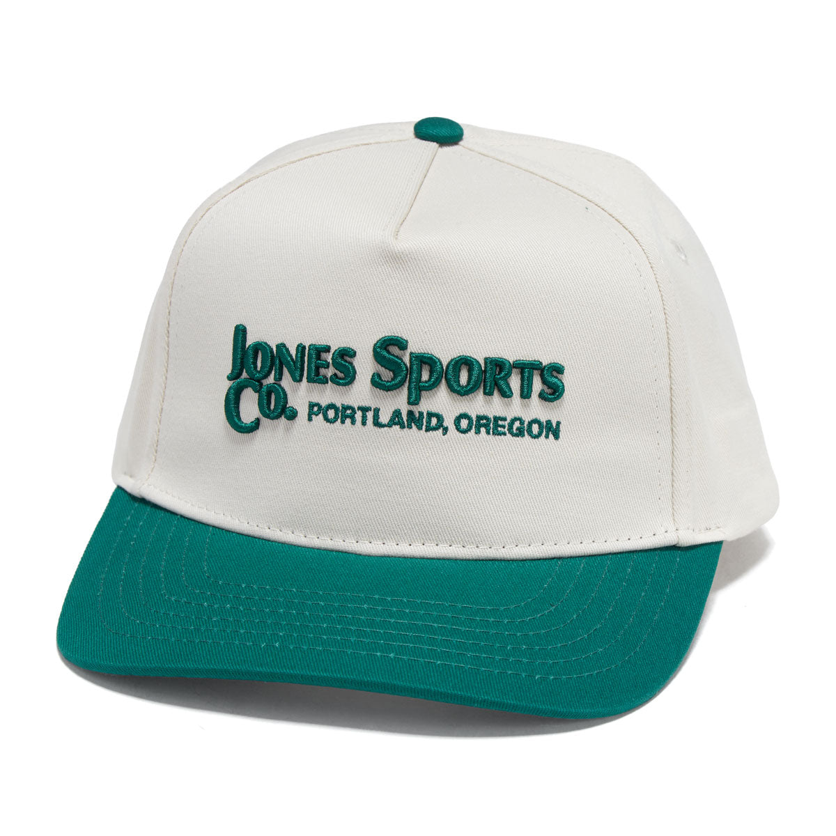 Jones Legacy Founders Mark Snapback Hat - Natural/Green image 1