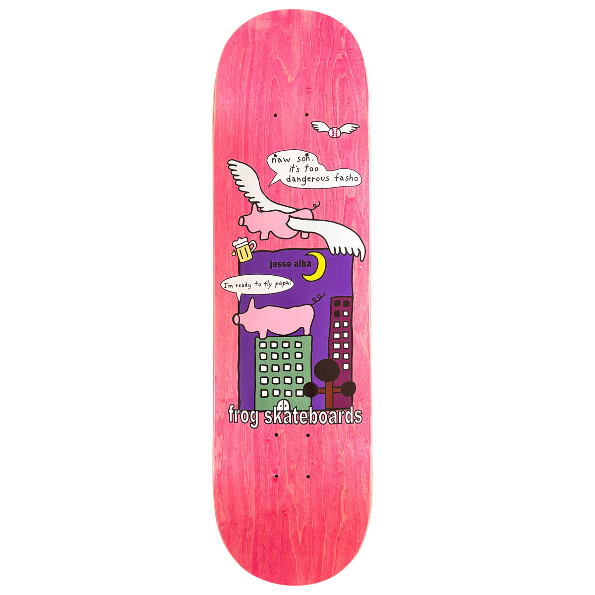 Frog Papa Knows Best Jesse Alba Skateboard Deck - 8.60